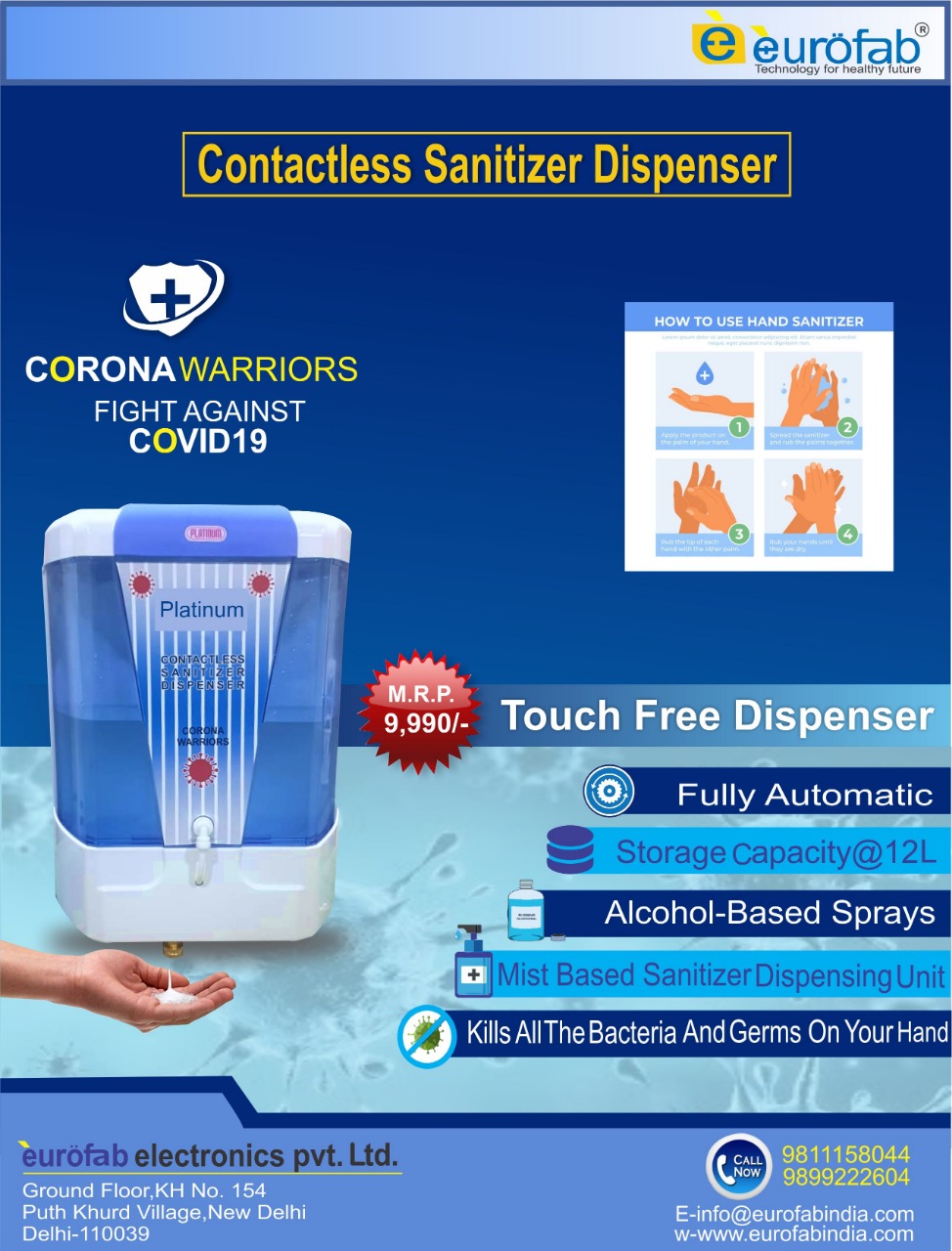 Touchless Hand Sanitizer